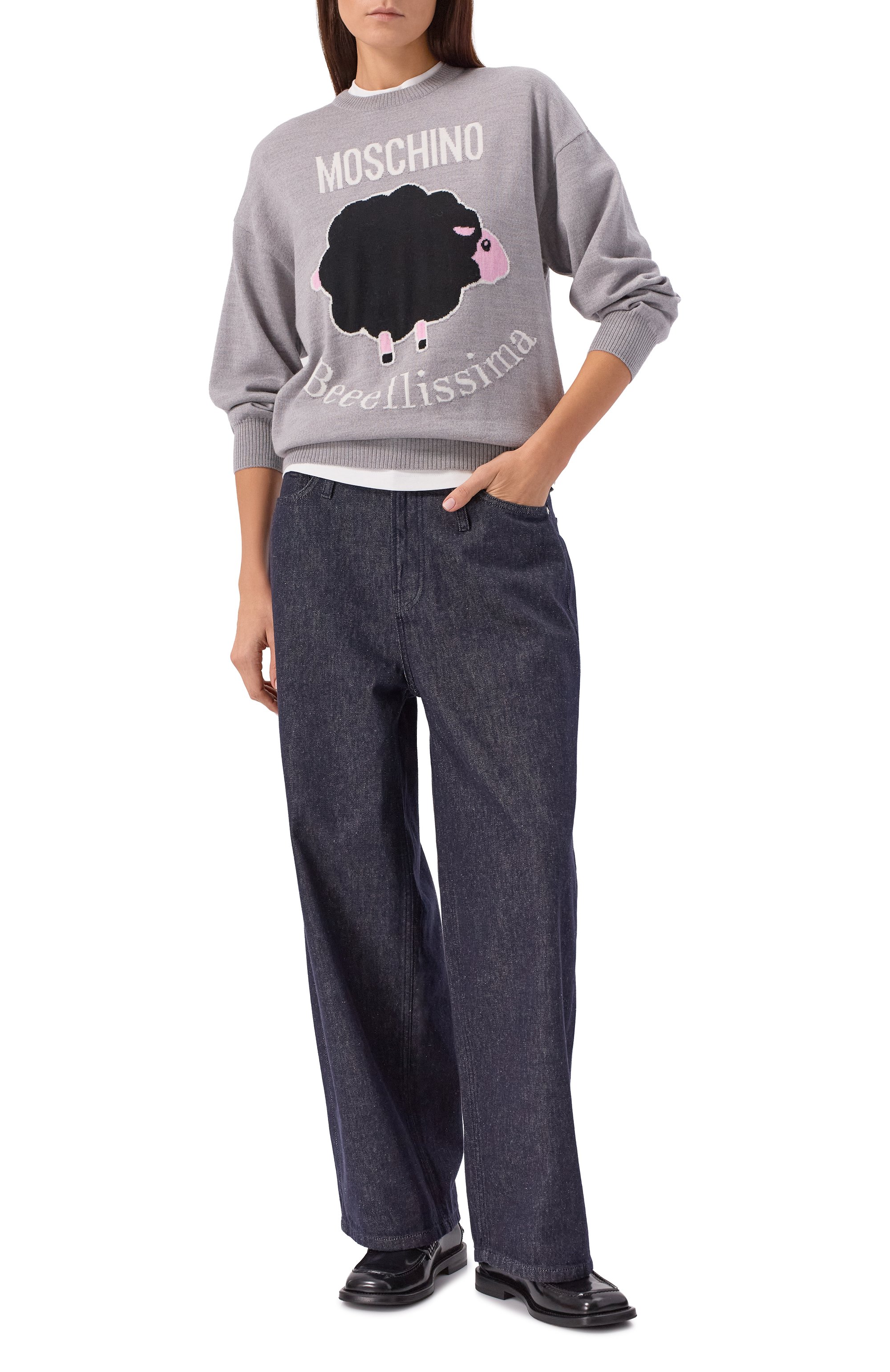 Шерстяной пуловер MOSCHINO, арт. J0930/5401, фото 2