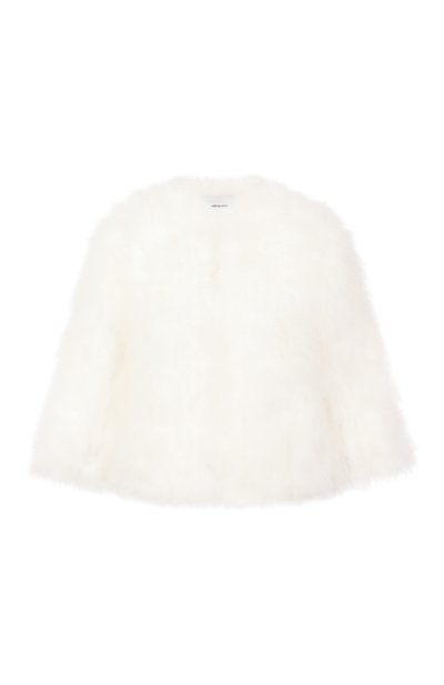 Женский жакет с отделкой перьями YVES SALOMON, арт. 23WAV15454PLUX/A1006