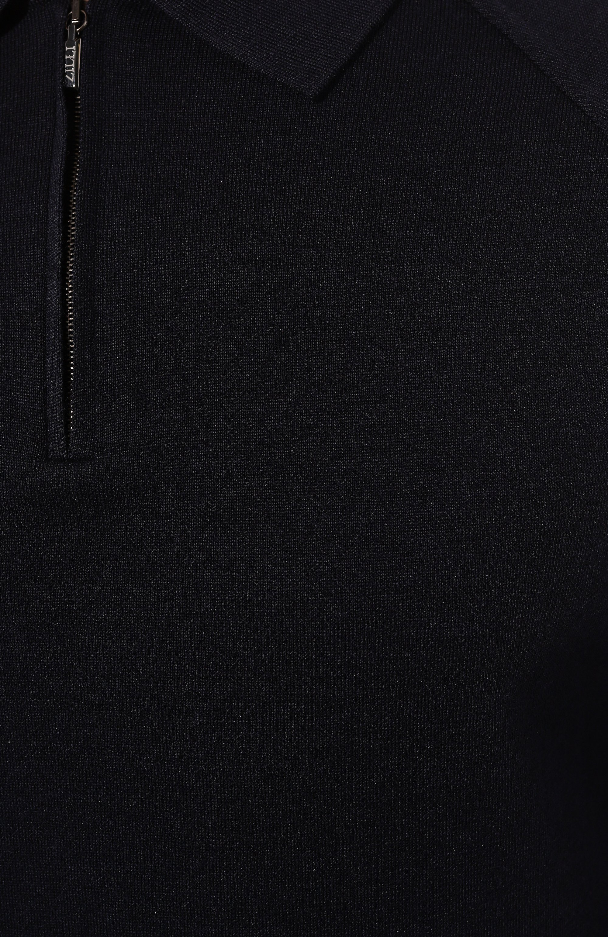 Поло из шерсти и шелка ZILLI, арт. KZPR01M0240VDBL00, фото 5