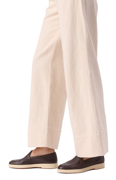 Кожаные лоферы SANTONI, арт. WUYG71436TISSWKA, фото 3