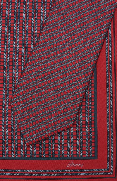 Комплект из галстука и платка BRIONI красного цвета по цене 38650 руб., арт. 08A900/P942I, фото 3 Комплект из галстука и платка BRIONI, арт. 08A900/P942I, фото 3
