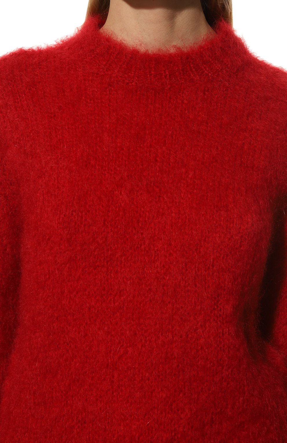 Свитер MARNI красного цвета по цене 97300 руб., арт. GCMD0320A0/UFU154, фото 5 Свитер MARNI, арт. GCMD0320A0/UFU154, фото 5