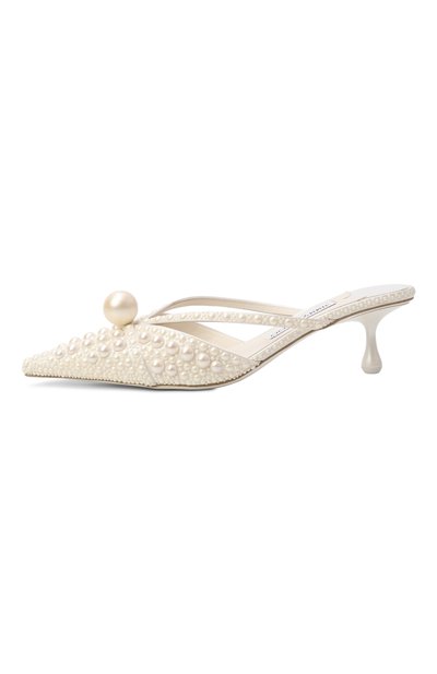 Текстильные мюли sana 50 JIMMY CHOO, арт. SANAMULE50W0Z, фото 4