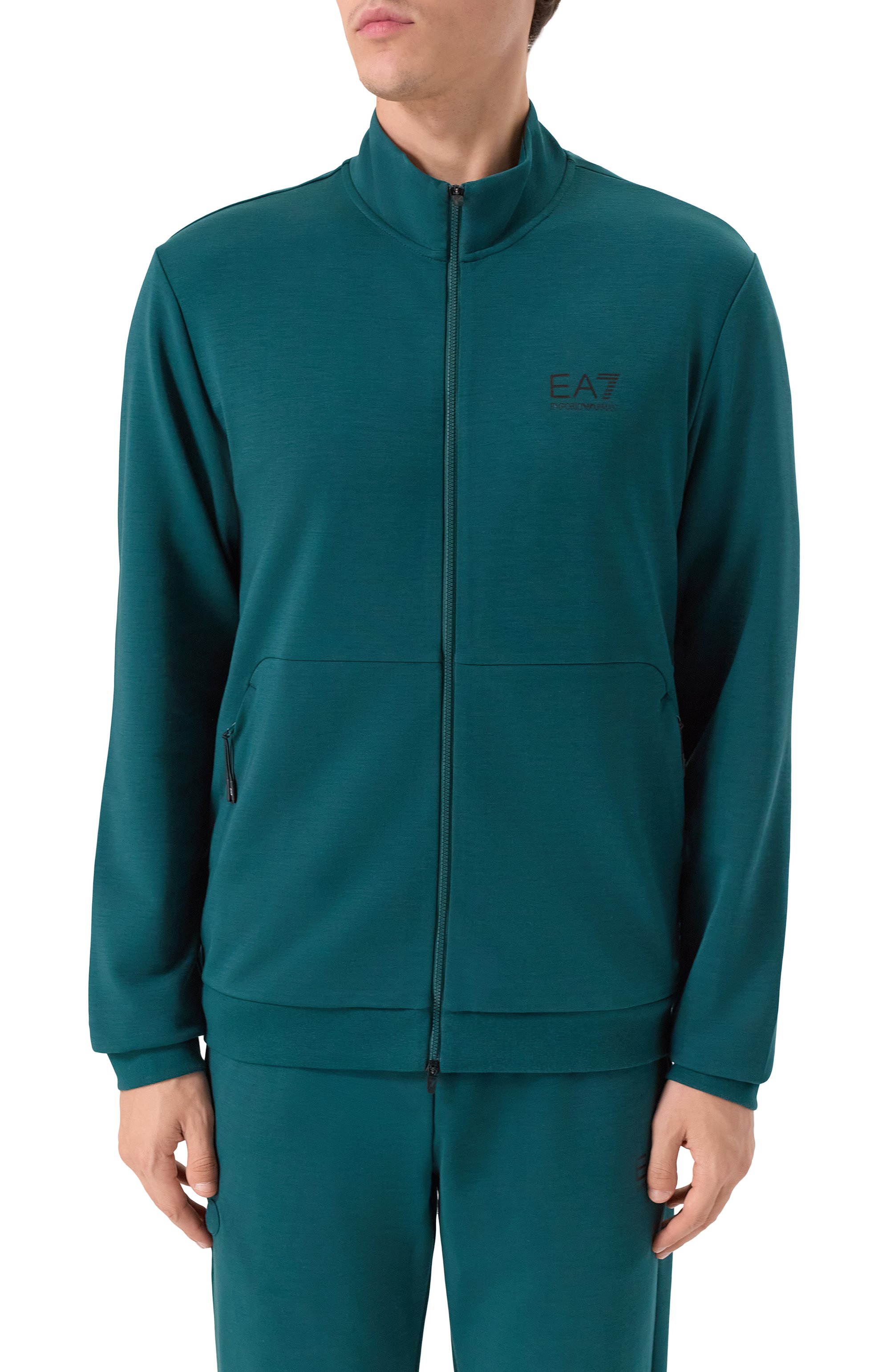 Спортивный костюм EA7 зеленого цвета по цене 23950 руб., арт. 7M000664/AF12501, фото 2 Спортивный костюм EA7, арт. 7M000664/AF12501, фото 2