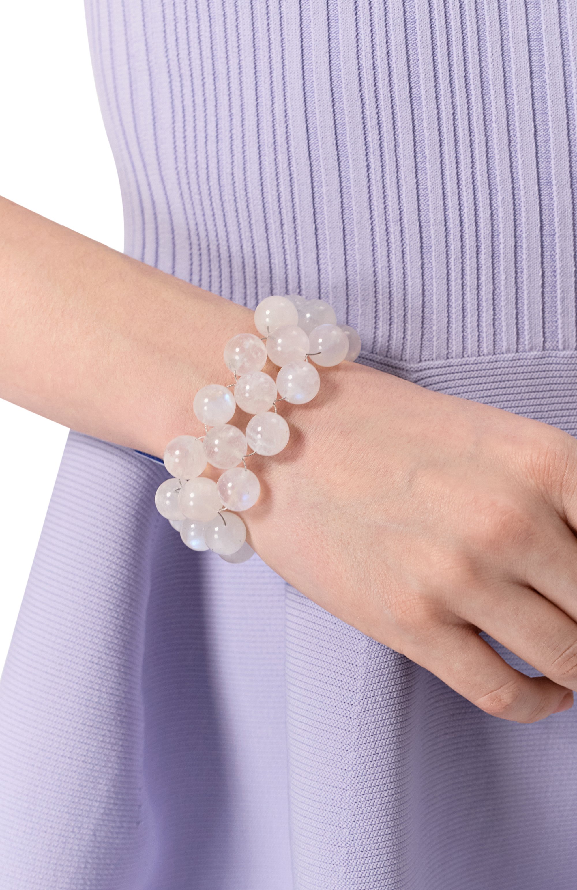 Браслет-фенечка с лунным камнем MOONKA, арт. CRT-111WH-BR00-MST, фото 2