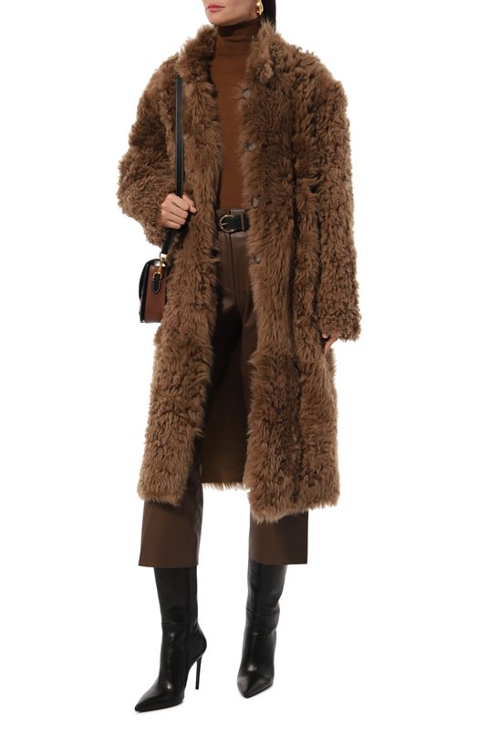 Двусторонняя дубленка из овчины Chaud Studio TIGRADOCOAT22 Коричневый  TIGRADOCOAT22 Фото 2