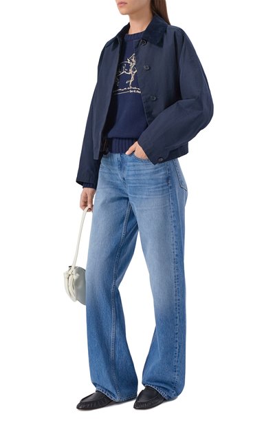 Хлопковый свитер SPORTY AND RICH, арт. WS06565245BL106, фото 2