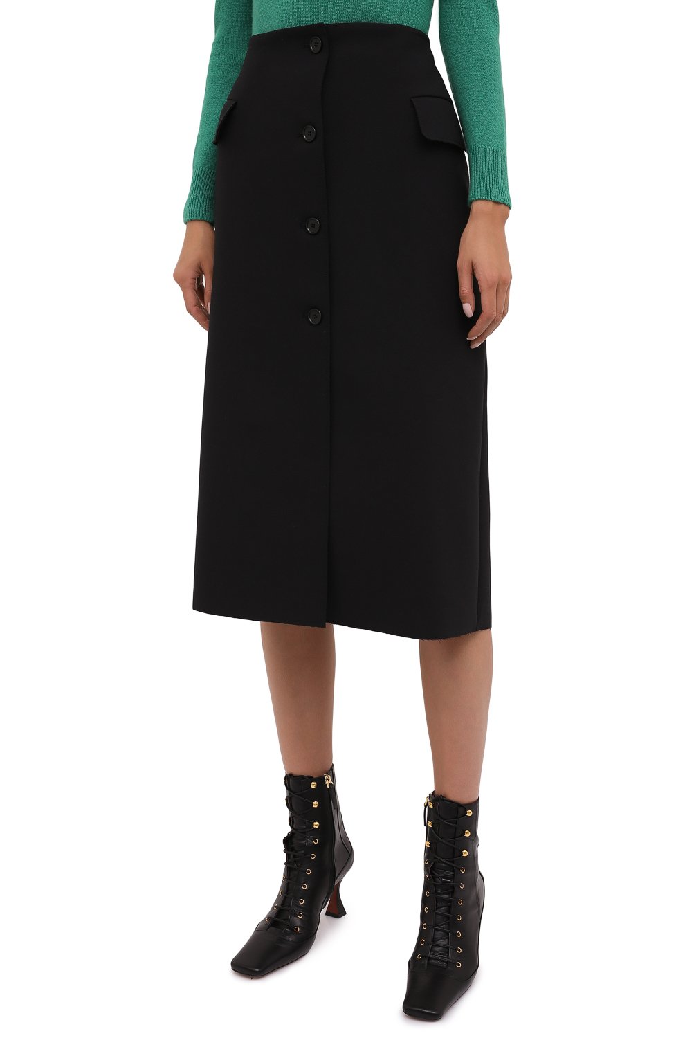 Юбка MSGM черного цвета по цене 35850 руб., арт. 3141MDD26 217602, фото 3 Юбка MSGM, арт. 3141MDD26 217602, фото 3