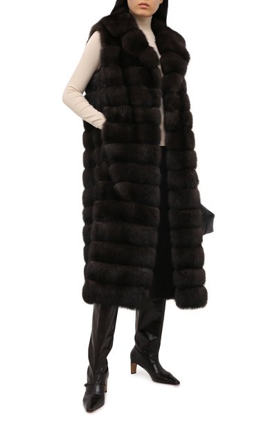 Жилет из меха соболя YVES SALOMON, арт. 20WYG38221ZICV, фото 2