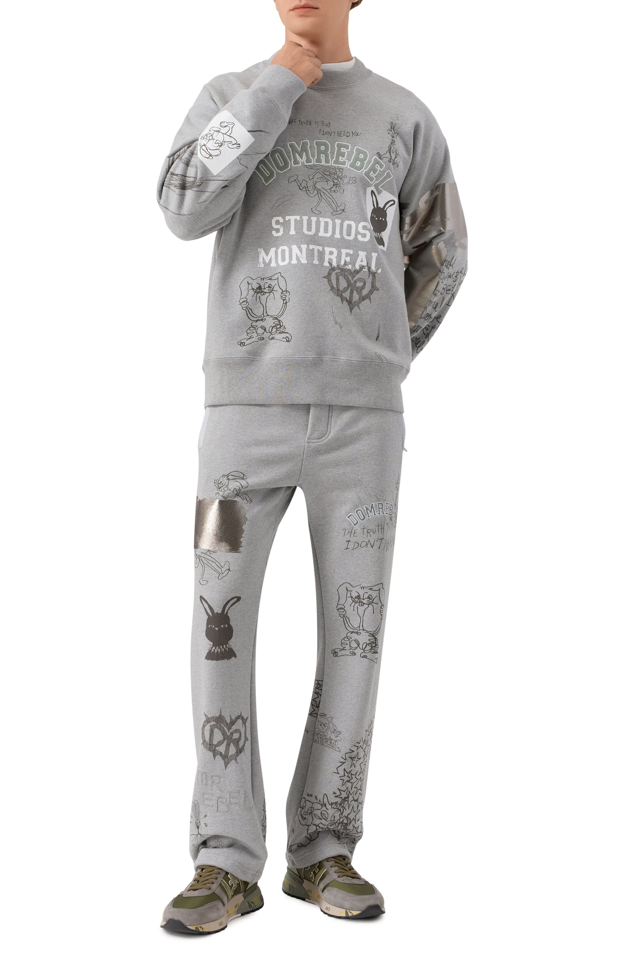 Комбинированные кроссовки lander PREMIATA, арт. LANDER/VAR 7706, фото 2