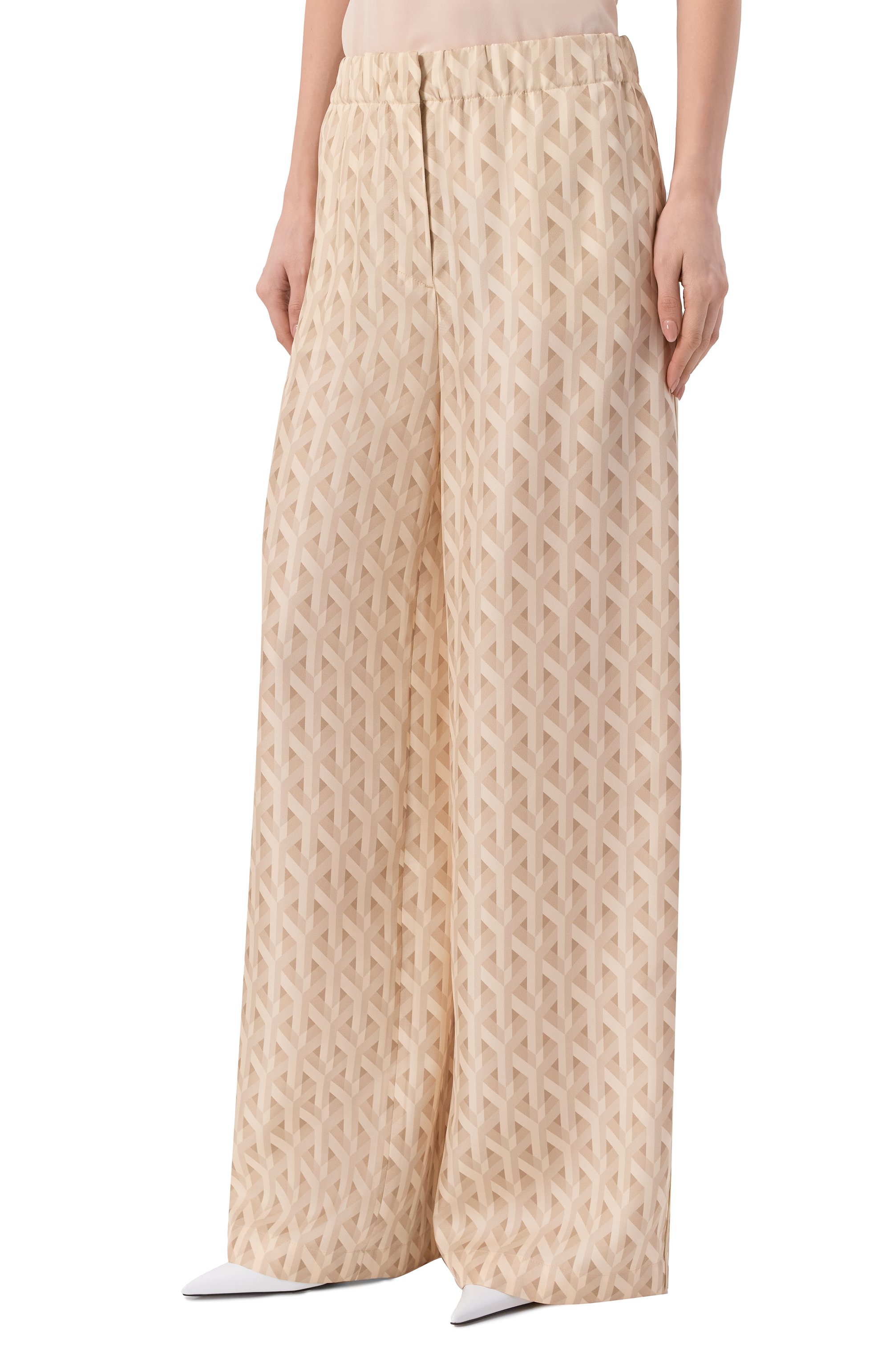 Шелковые брюки MVST, арт. M26.2PW.T012/F127 TWILL PRINT, фото 3
