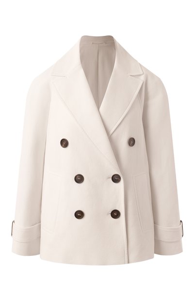 Женское полупальто из хлопка и льна BRUNELLO CUCINELLI, арт. MH5347892