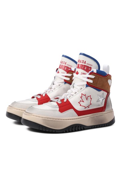 Кожаные кеды DSQUARED2, арт. 82782/VAR1