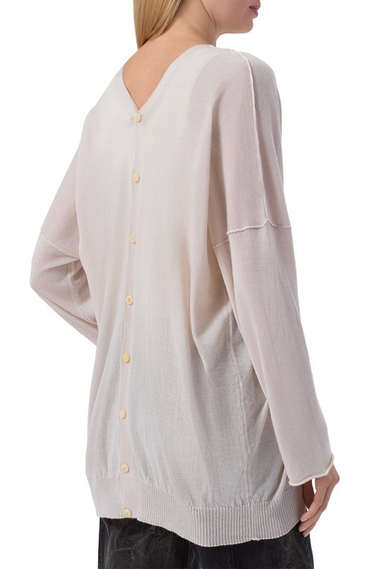 Кардиган из кашемира и шелка Isabel Benenato DK922S26 Бежевый  DK922S26 Фото 4