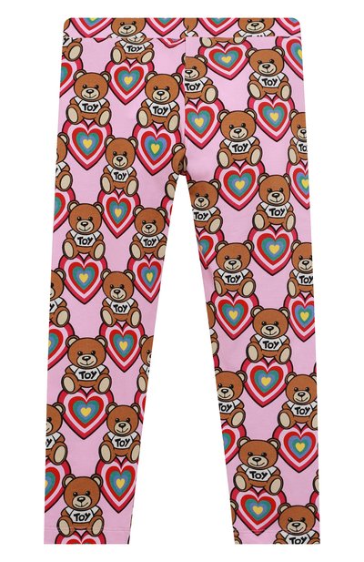 Хлопковые легинсы MOSCHINO, арт. HDP04P/LBBA8/4A-8A, фото 2