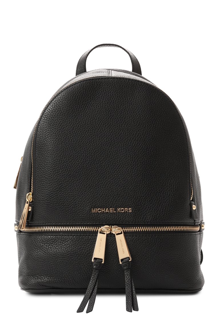 Женский рюкзак rhea medium MICHAEL MICHAEL KORS черного цвета, арт. 30S5GEZB1L | Фото 1 (Материал: Натуральная кожа; Размер: medium; Стили: Кэжуэл; Материал сплава: Проставлено; Драгоценные камни: Проставлено; Автоматизация Diginetica: Не назначено)