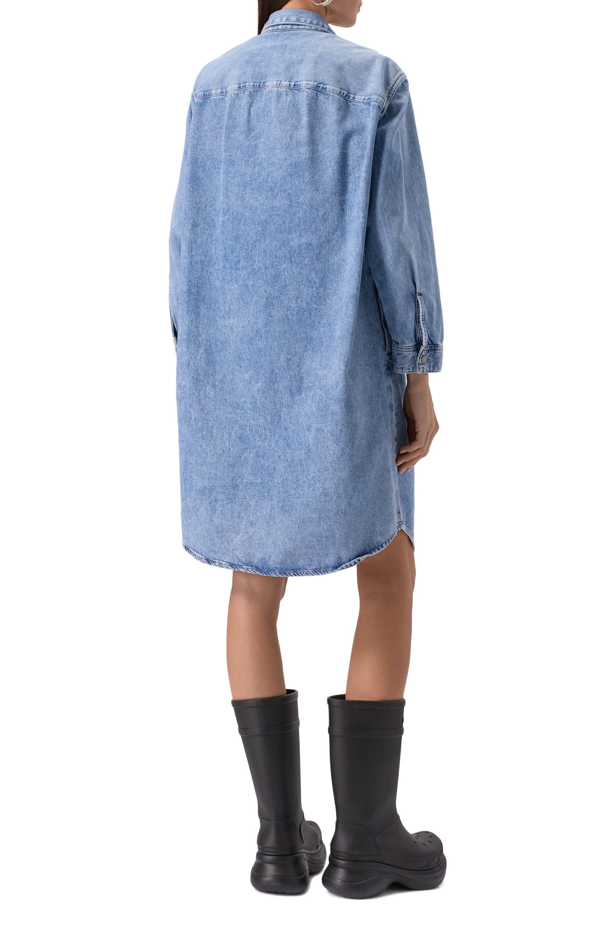 Джинсовое платье-рубашка DIESEL, арт. A11560/068KC, фото 4