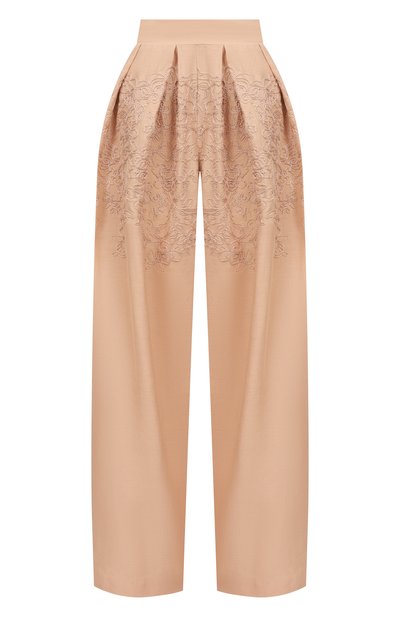 Женские брюки из хлопка и льна ERMANNO SCERVINO, арт. D464P600NZB