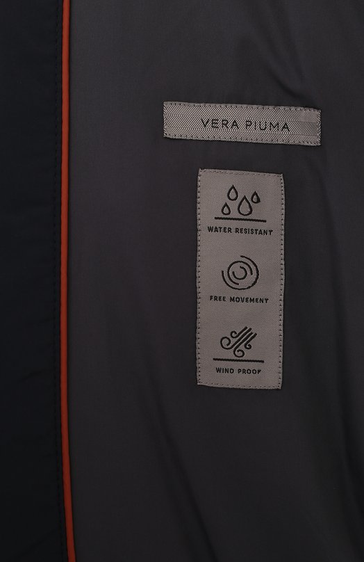 Пуховый бомбер Corneliani 94L5B1-9420150 Синий  94L5B1-9420150 Фото 6