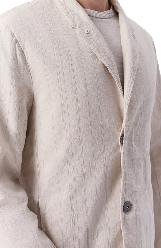 Хлопковый пиджак Transit CFUTRCL211 Бежевый  CFUTRCL211 Фото 5