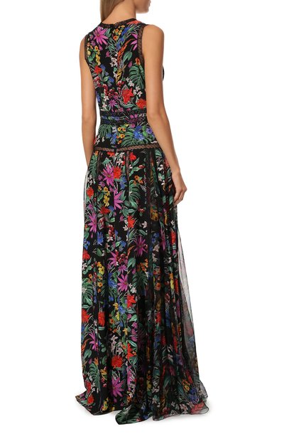 Шелковое платье ZUHAIR MURAD разноцветного цвета по цене 551000 руб., арт. DRS21310/CRCH014, фото 4 Шелковое платье ZUHAIR MURAD, арт. DRS21310/CRCH014, фото 4