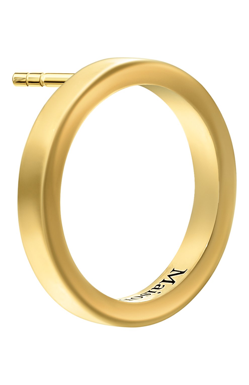 Серебряная моносерьга MAISON MARGIELA золотого цвета по цене 33500 руб., арт. SM1VG0024 SV0158/G0LD, фото 2 Серебряная моносерьга MAISON MARGIELA, арт. SM1VG0024 SV0158/G0LD, фото 2