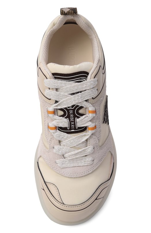Комбинированные кроссовки Matrix Burberry 8119551 Бежевый  8119551 Фото 6
