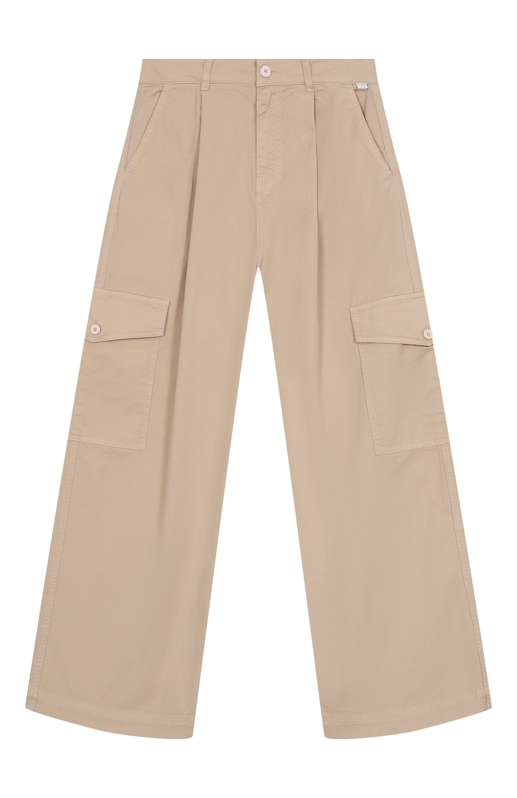 Хлопковые брюки-карго IL GUFO светло-бежевого цвета по цене 19950 руб., арт. P25PL440C6074/16A, фото 1 Хлопковые брюки-карго IL GUFO, арт. P25PL440C6074/16A, фото 1