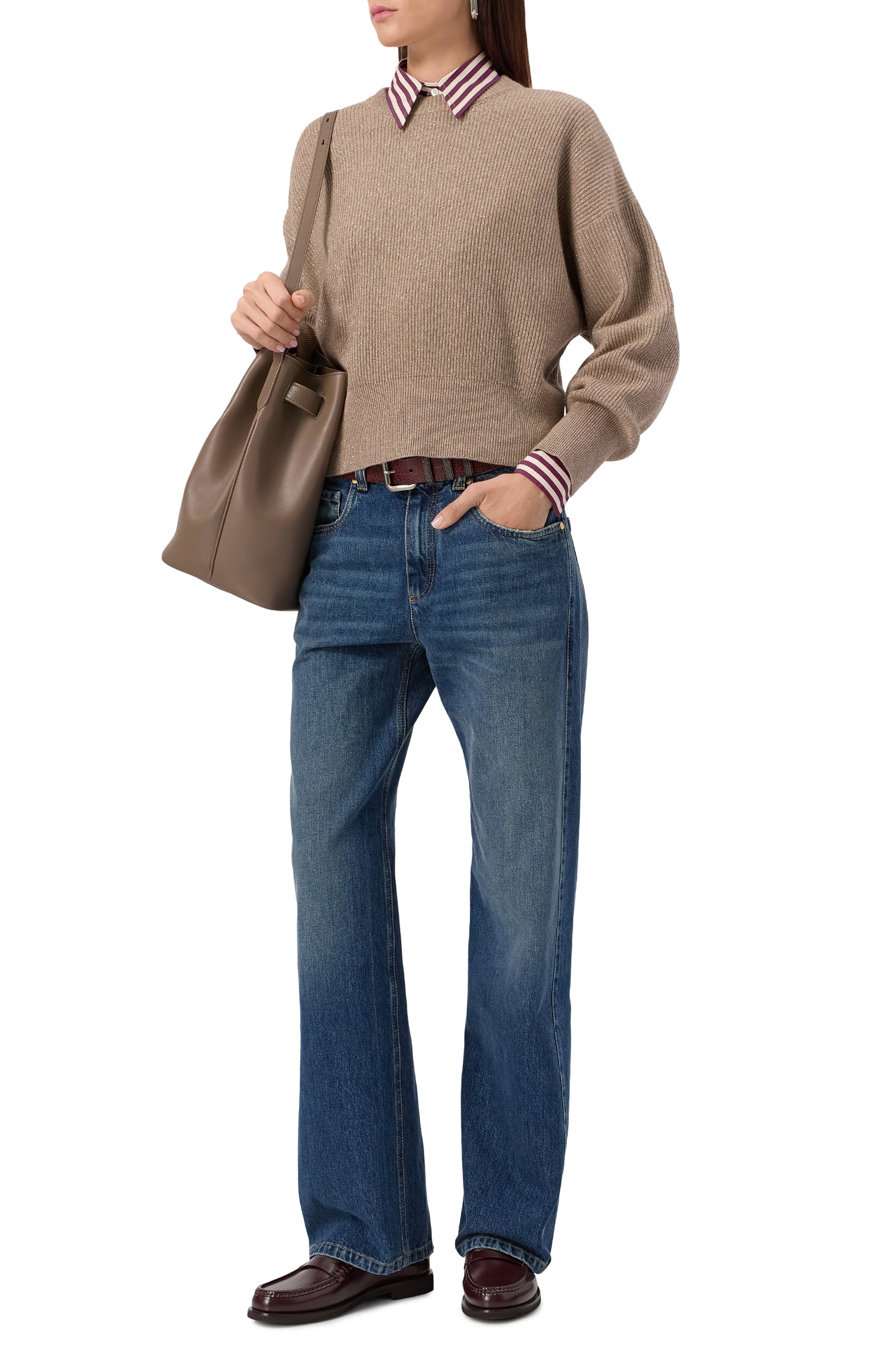 Хлопковая рубашка BRUNELLO CUCINELLI, арт. MP601NB206, фото 2