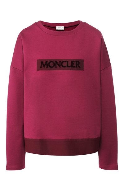 Женский хлопковый пуловер с логотипом бренда MONCLER, арт. D2-093-80545-00-809BE