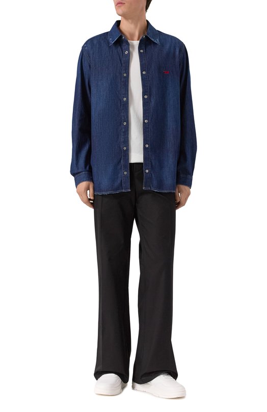 Джинсовая рубашка D-Simply Diesel A03534/0DBDB Синий  A03534/0DBDB Фото 2