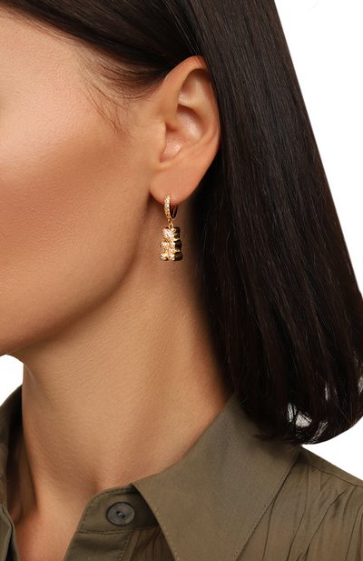 Моносерьга CRYSTAL HAZE, арт. PAVE N0STALGIA BEAR H00P, фото 2