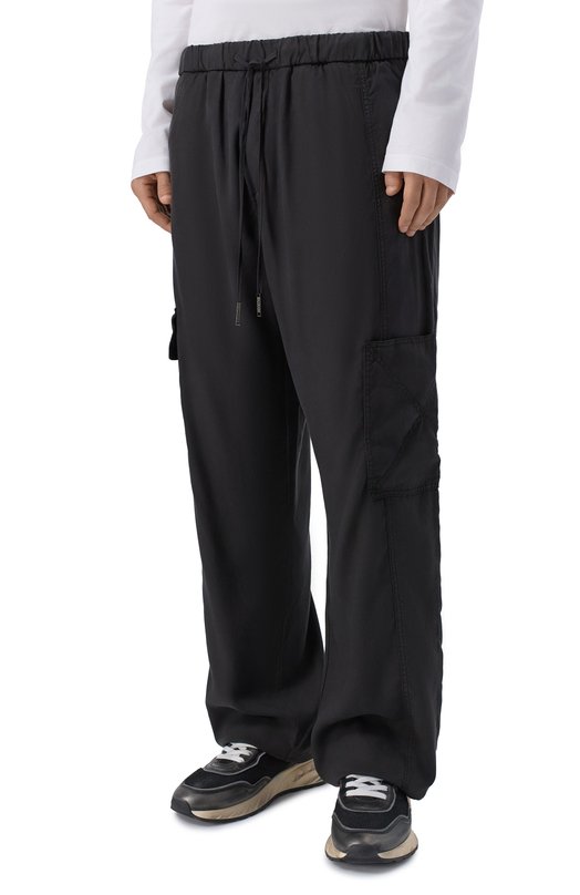 Брюки-карго из лиоцелла Iceberg B140/5287 Чёрный  B140/5287 Фото 3