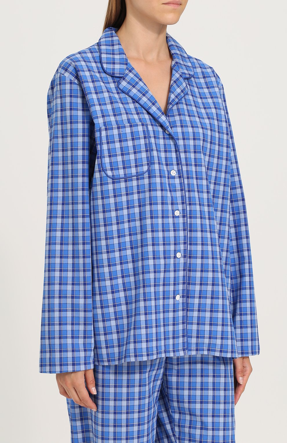 Хлопковая пижама в клетку DEREK ROSE, арт. 2010-RANG028, фото 2