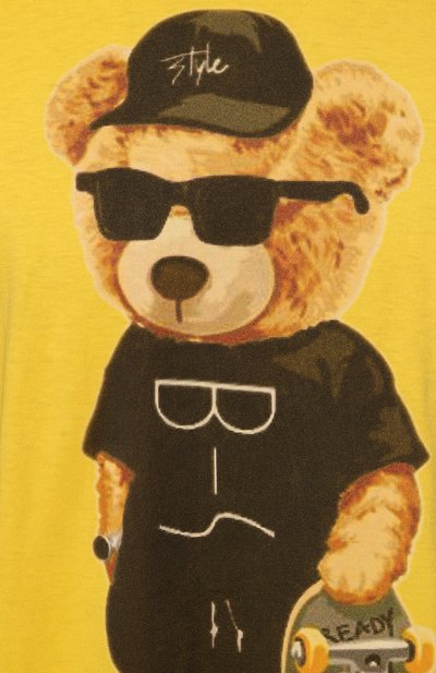 Хлопковая футболка BISIBIGLIO, арт. 0RS0 BLACK/2212 RIF (C0TT0NE PESANTE), фото 5