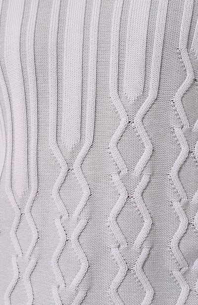 Свитер из хлопка и шелка ZILLI светло-серого цвета по цене 135000 руб., арт. MBZ-RN240-L0SA1/ML01, фото 5 Свитер из хлопка и шелка ZILLI, арт. MBZ-RN240-L0SA1/ML01, фото 5