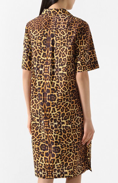Хлопковое платье DRIES VAN NOTEN леопардового цвета по цене 64800 руб., арт. 201-11048-9006, фото 4 Хлопковое платье DRIES VAN NOTEN, арт. 201-11048-9006, фото 4