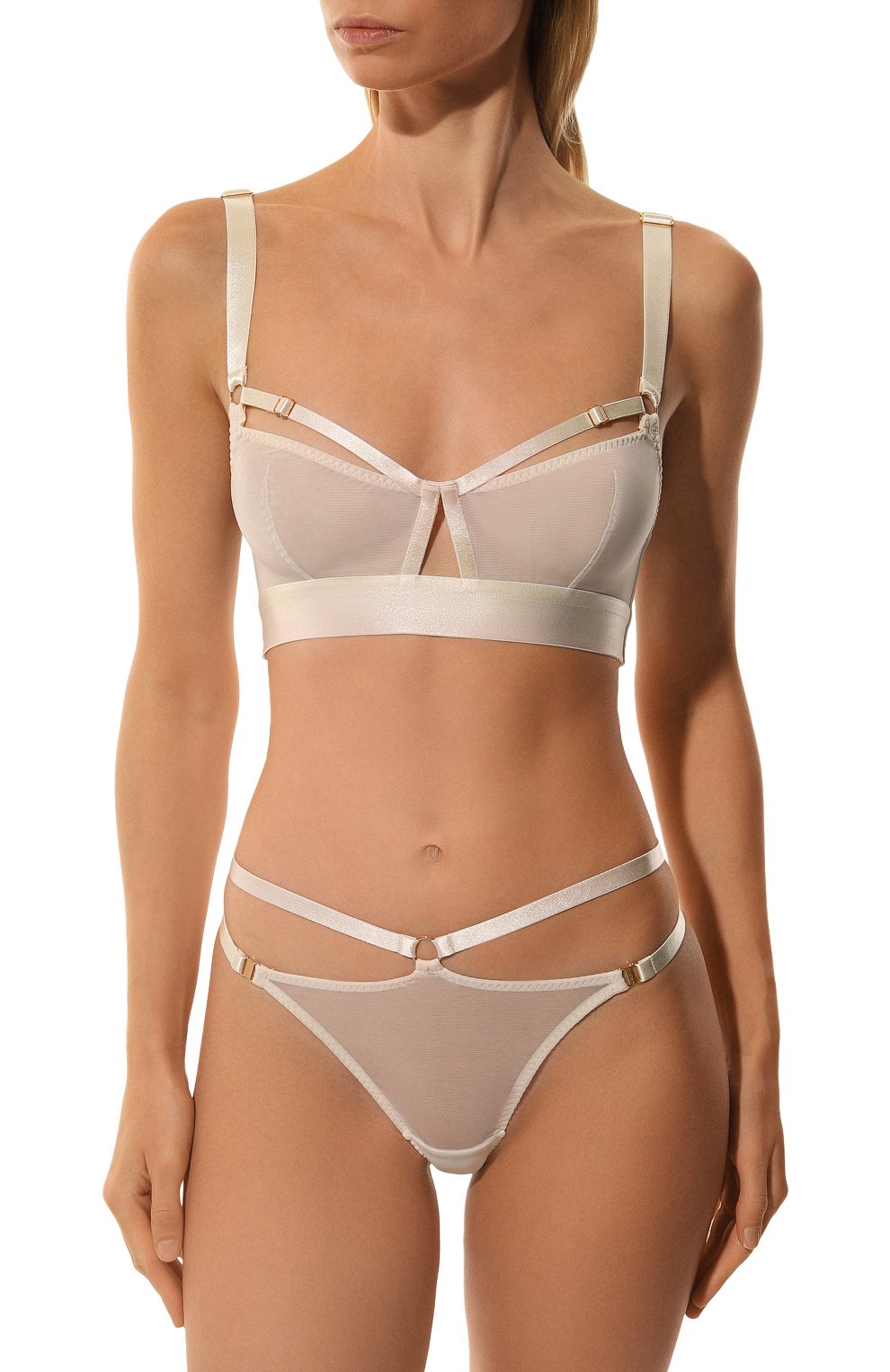 Трусы-стринги BORDELLE кремового цвета по цене 12350 руб., арт. SIGT09CR, фото 2 Трусы-стринги BORDELLE, арт. SIGT09CR, фото 2