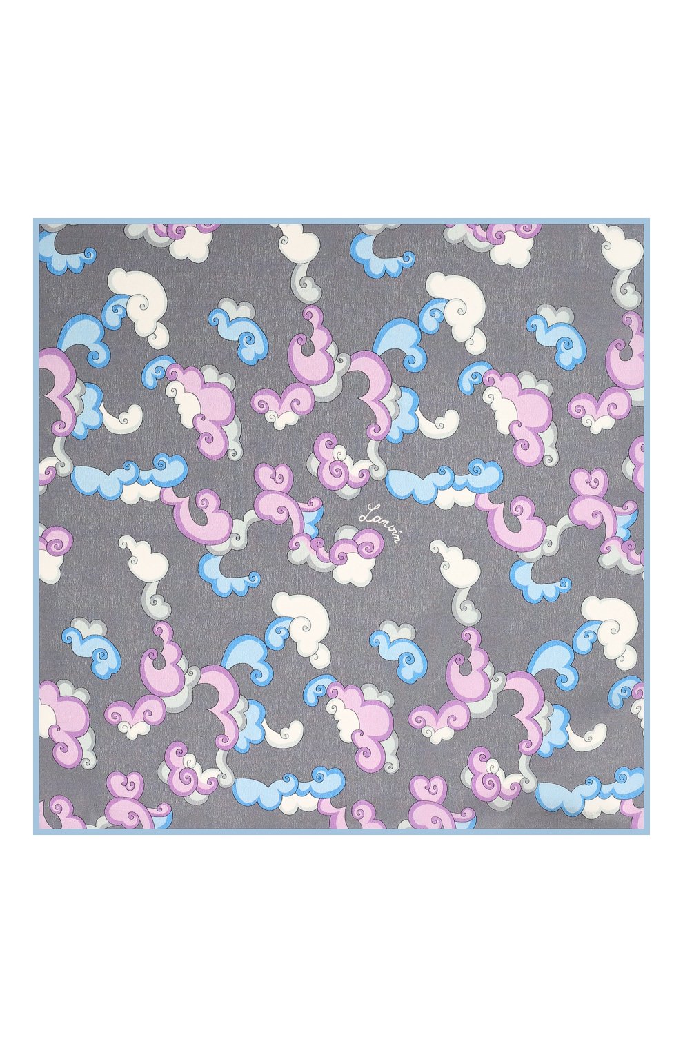 Шелковый платок LANVIN серого цвета по цене 5905 руб., арт. 2815/HANDKERCHIEF, фото 3 Шелковый платок LANVIN, арт. 2815/HANDKERCHIEF, фото 3