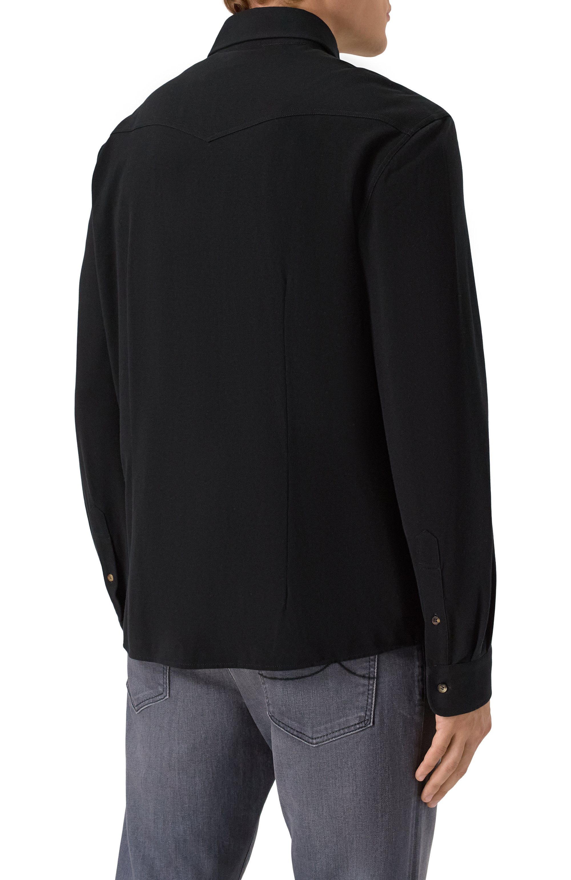 Хлопковая рубашка BRUNELLO CUCINELLI, арт. ME854B2268, фото 4