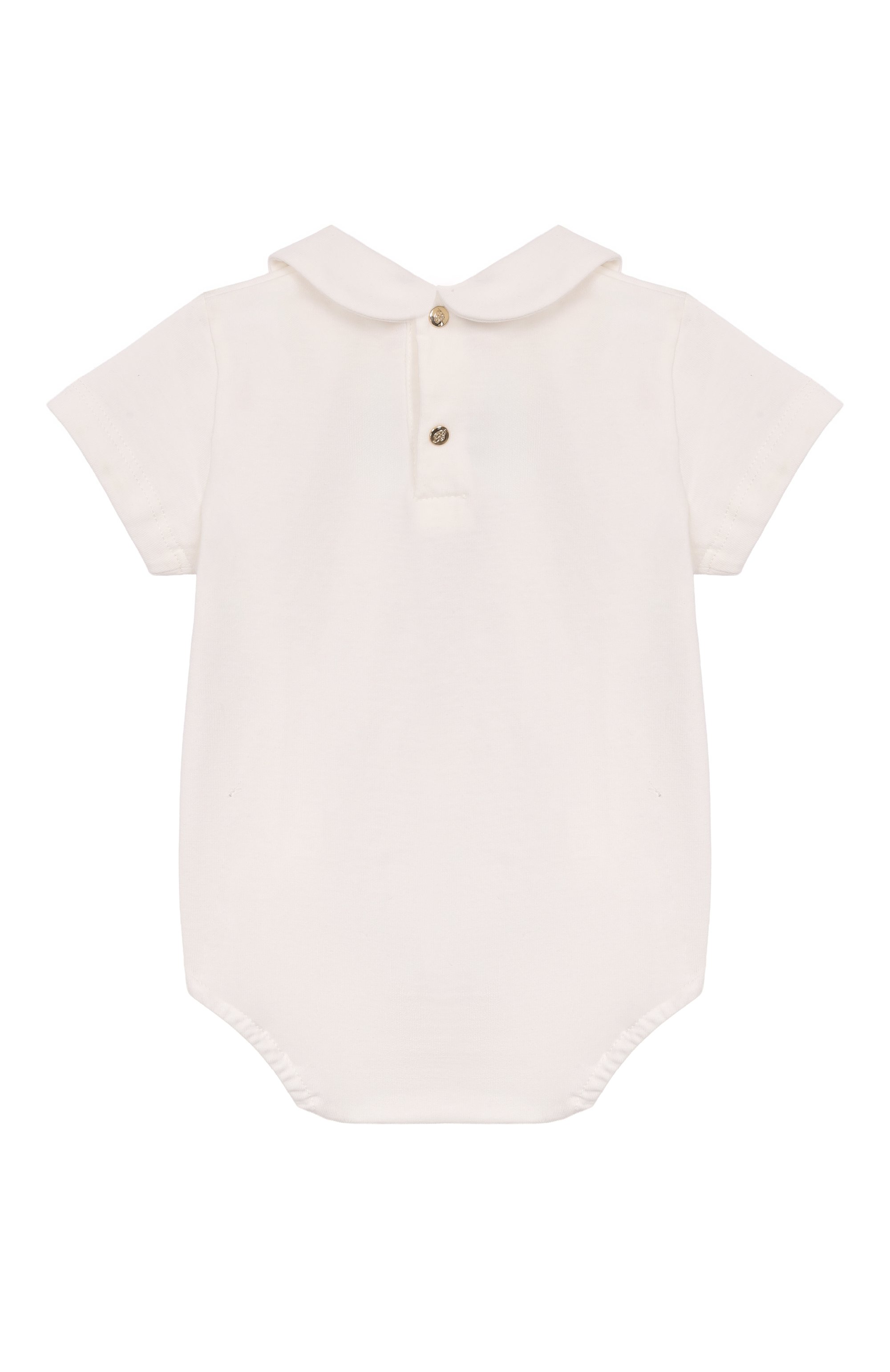 Комплект из боди и шорт BLUMARINE синего цвета по цене 12850 руб., арт. BNCD0080/CAB06, фото 3 Комплект из боди и шорт BLUMARINE, арт. BNCD0080/CAB06, фото 3