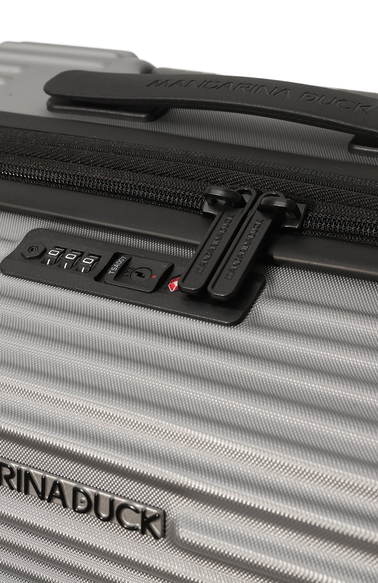 Женский чемодан tank case medium MANDARINA DUCK серебряного цвета, арт. FSV23-002 | Фото 2 (Материал: Пластик; Размер: medium)