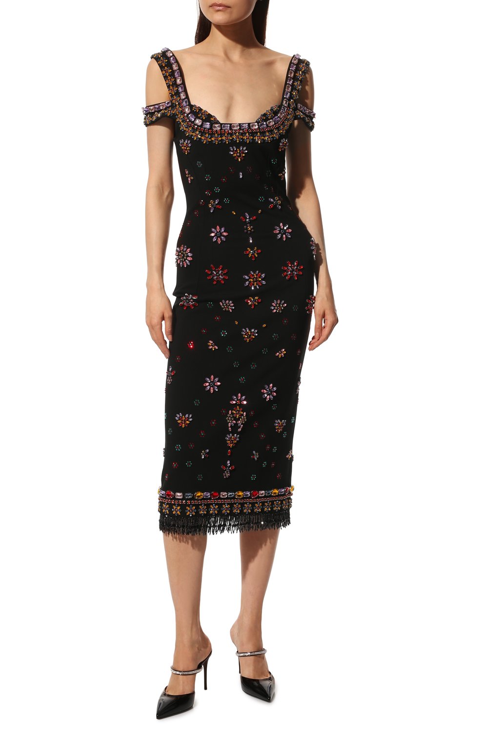Платье из вискозы DOLCE & GABBANA, арт. F6J4RZ/GDAJN, фото 2