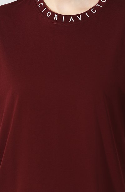 Хлопковая футболка VICTORIA, VICTORIA BECKHAM, арт. JYVV 072E PAW19 C0TT0N JERSEY, фото 5