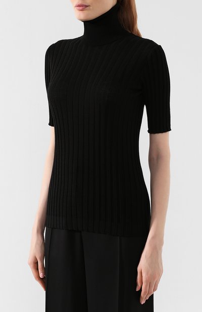 Шерстяная водолазка BOTTEGA VENETA черного цвета по цене 106000 руб., арт. 575262/VA730, фото 3 Шерстяная водолазка BOTTEGA VENETA, арт. 575262/VA730, фото 3