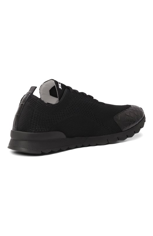 Текстильные кроссовки Kiton USSFITBN0134203 Чёрный  USSFITBN0134203 Фото 5