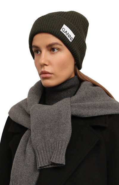 Шерстяная шапка GANNI, арт. A5020, фото 2