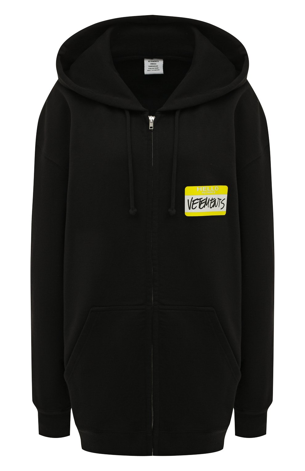 Хлопковый кардиган VETEMENTS черного цвета по цене 94950 руб., арт. UA53HD200B 1606/W, фото 1 Хлопковый кардиган VETEMENTS, арт. UA53HD200B 1606/W, фото 1