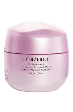 Ночная крем-маска white lucent (75ml) SHISEIDO бесцветного цвета, арт. 14933SH | Фото 1 (Тип продукта: Кремовые, Маски; Материал внутренний: Не назначено; Региональные ограничения белый список (Axapta Mercury): Не проставлено; Нос: Не проставлено; Назна�чение: Для лица; Статус проверки: Проверена категория)