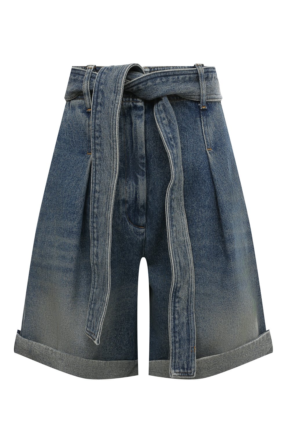 Джинсовые шорты GOLDEN GOOSE DELUXE BRAND голубого цвета по цене 28650 руб., арт. GWP01060, фото 1 Джинсовые шорты GOLDEN GOOSE DELUXE BRAND, арт. GWP01060, фото 1